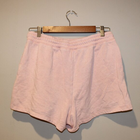 Aeropostale Distressed/Faded Pink Sweatshorts with Elastic Drawstring Tie Waist - Picture 3 of 5